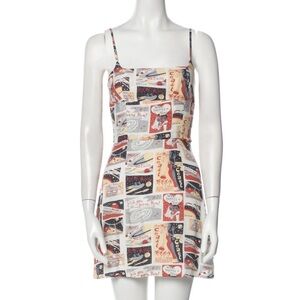 Reformation Elm Mini Dress in Space Greetings